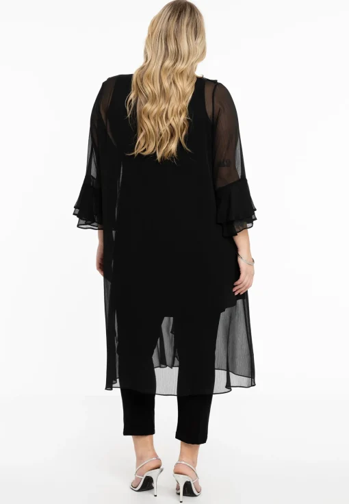 Cardi-blouse met ruches VOILE
