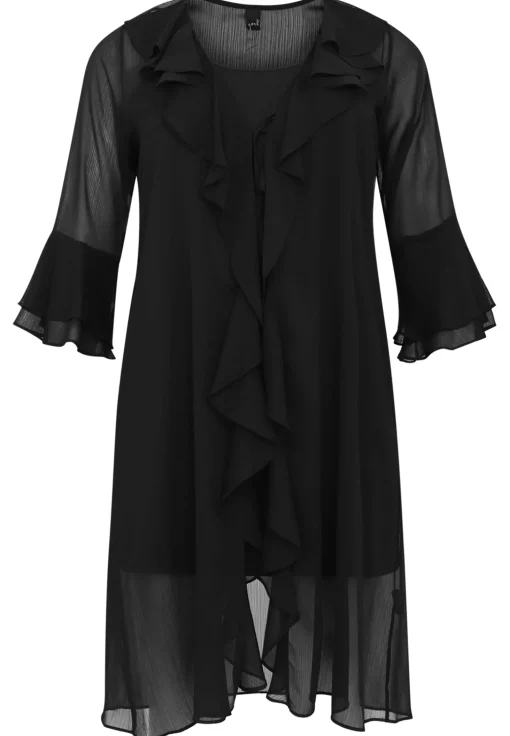 Cardi-blouse met ruches VOILE