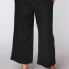 Driekwart broek taillekoord LINEN