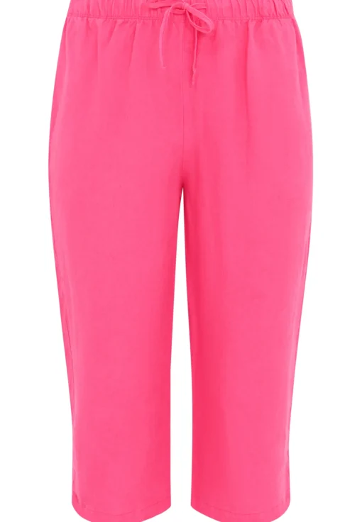 Driekwart broek taillekoord LINEN