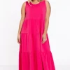 Jurk met ruches COTTON