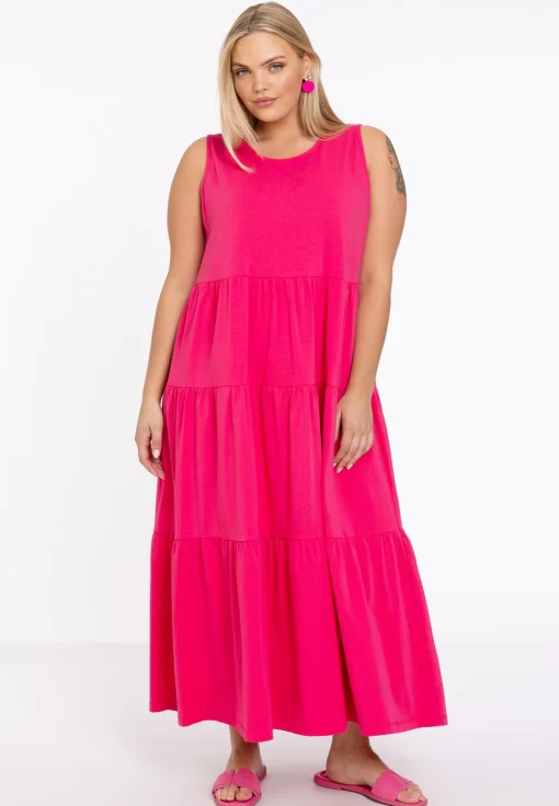 Jurk met ruches COTTON