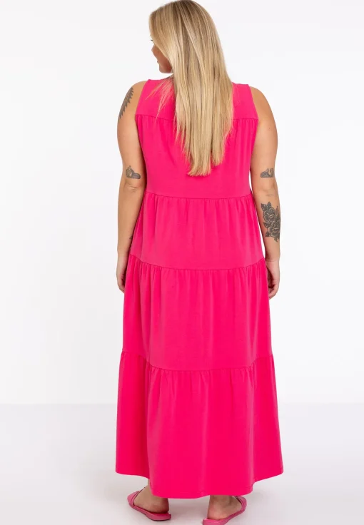 Jurk met ruches COTTON