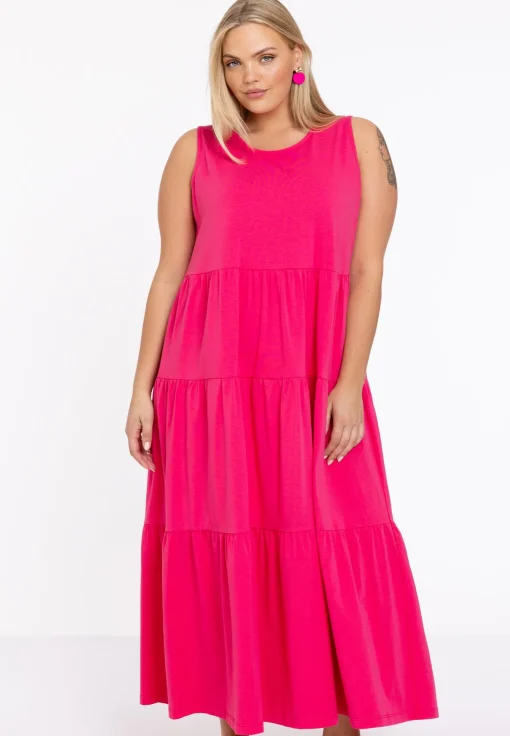 Jurk met ruches COTTON