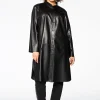 Leren blouse