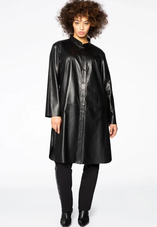 Leren blouse