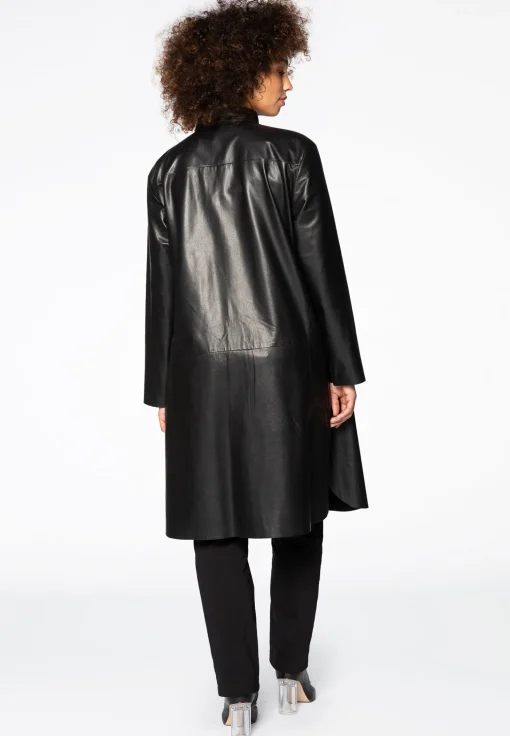 Leren blouse