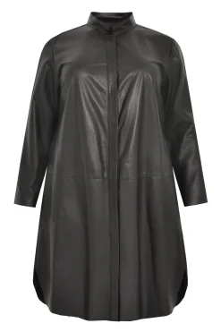 Leren blouse