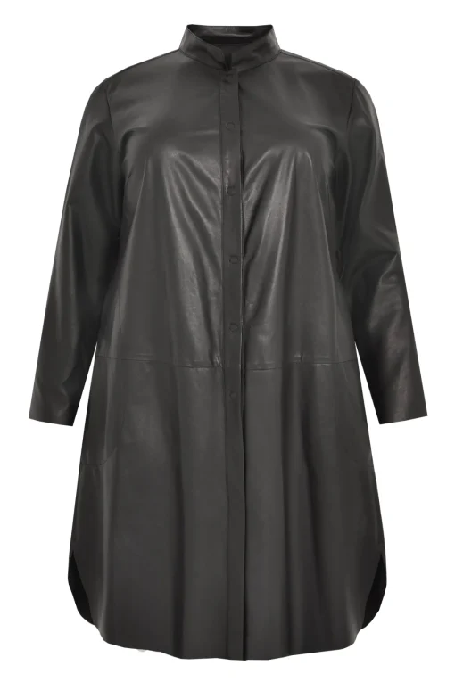 Leren blouse