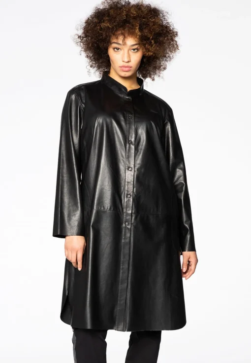 Leren blouse